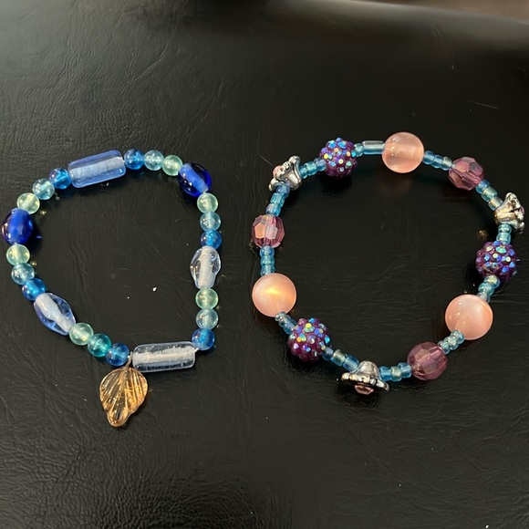 Lot of 2 stretch bracelets - Picture 1 of 3